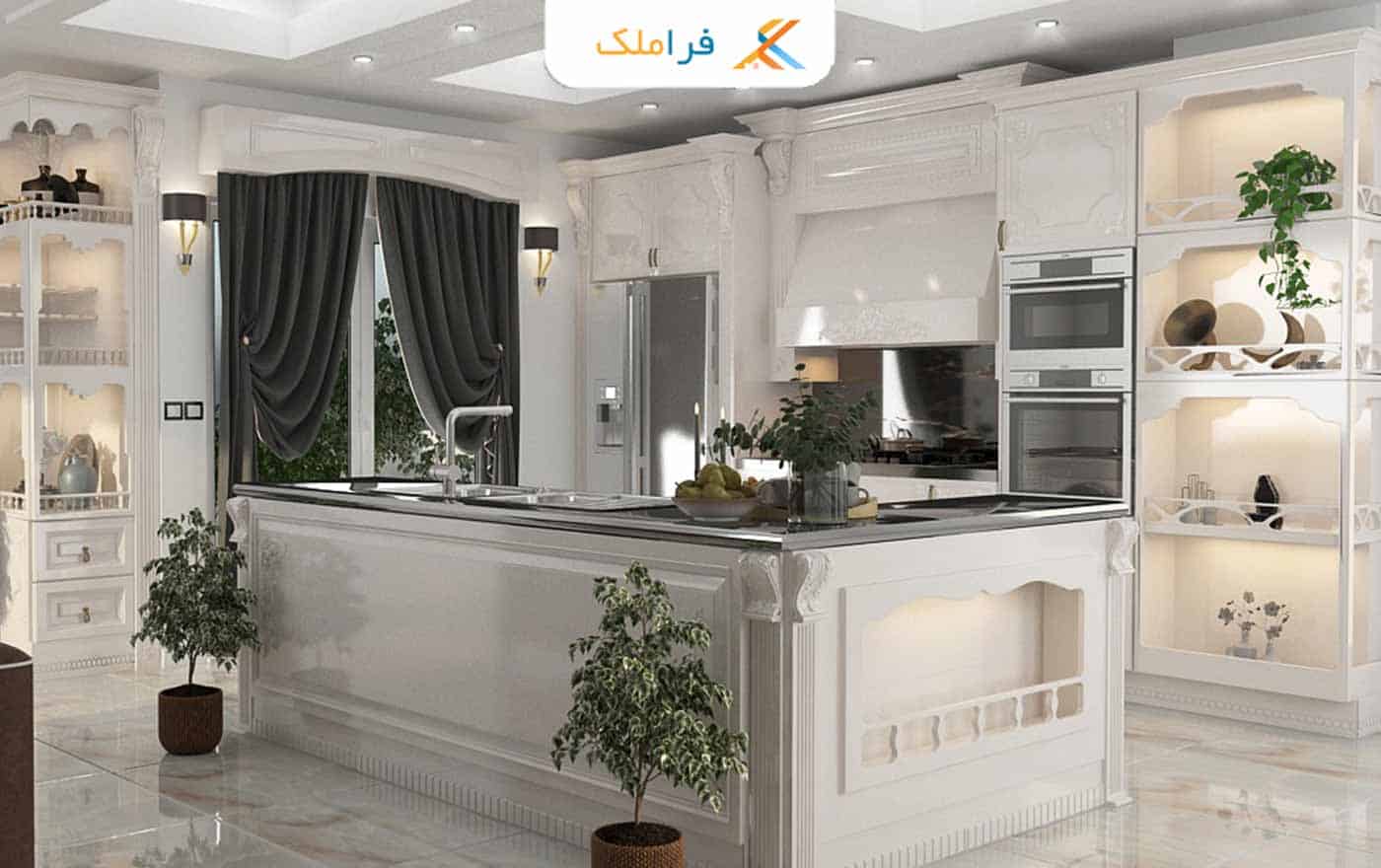 امکانات لاکچری آپارتمان - آشپزخانه فول فرنیش
