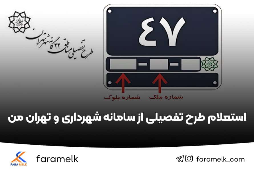 استعلام طرح تفصیلی از تهران من - فراملک